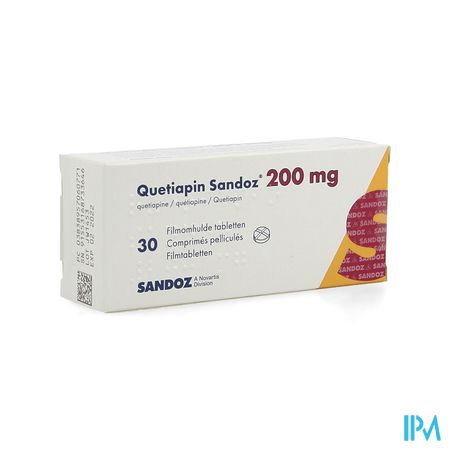 Quetiapin Sandoz Filmomh Tabl 30 X 200mg