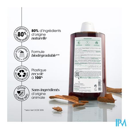 Klorane Capil. Sh Quinine & Edelweiss 400ml Nf 8