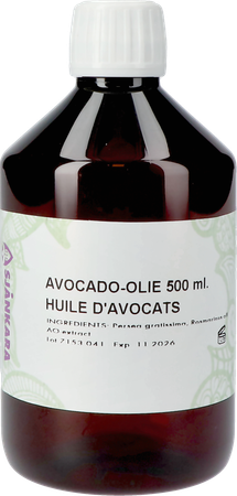 Sjankara Avocat Huile Vegetale 500ml 1