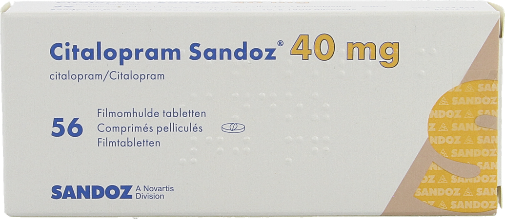 Citalopram Sandoz Comp 56 X 40mg 2