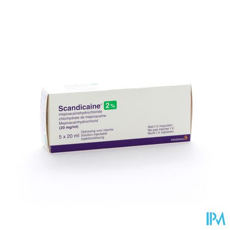 Scandicaine Sol. Inj. 5 X 20ml 2 %