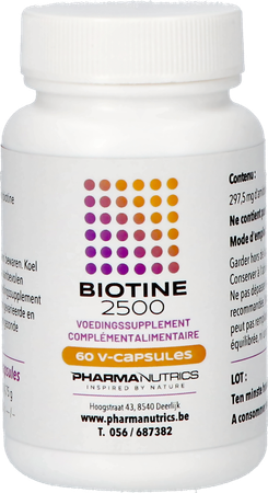 Biotine 2500 V-caps 60 Pharmanutrics 1