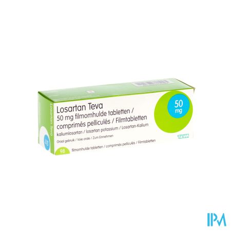 Losartan Teva 50mg Filmomh Tabl 98 X 50mg