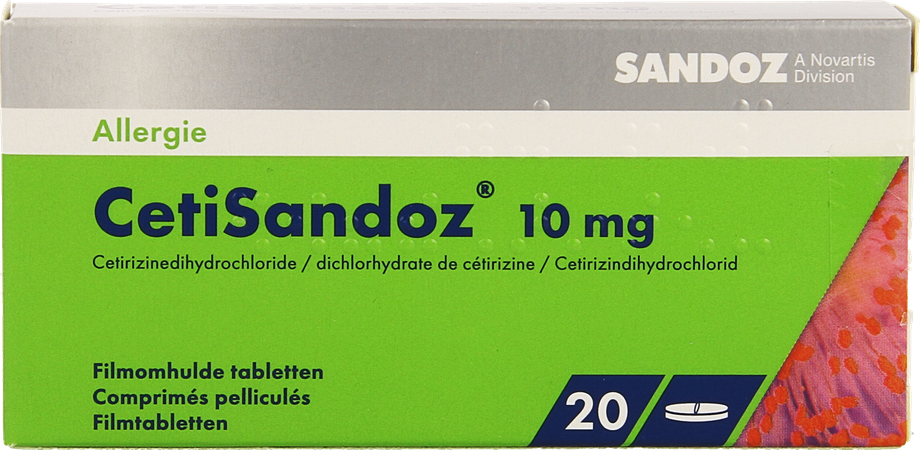 Cetirizine Sandoz Comp 20 X 10mg 6