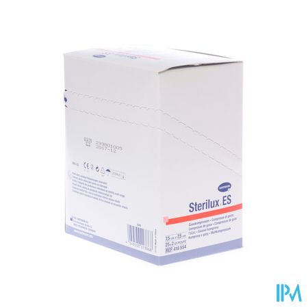 Sterilux Es 7,5x7,5cm 8l. St. 25x2 P/s 1