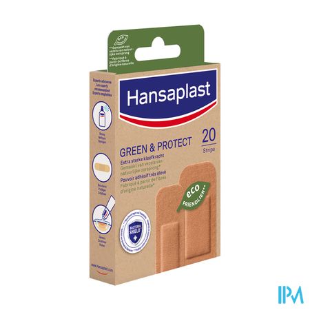 Hansaplast Pleisters Green&protect Strips 20