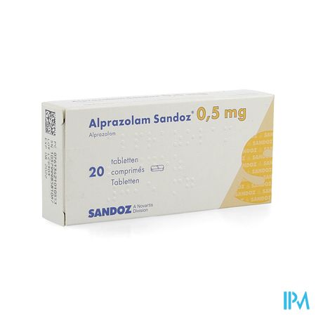 Alprazolam Sandoz 0,50mg Comp 20 X 0,50mg