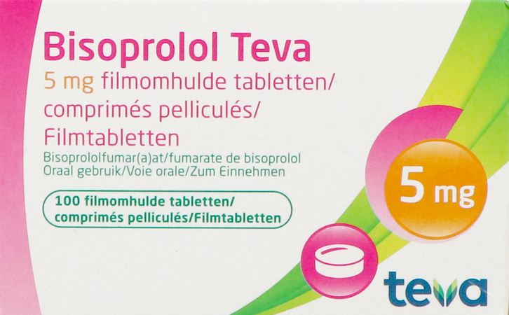 Bisoprolol Teva 5mg Tabl 100 2