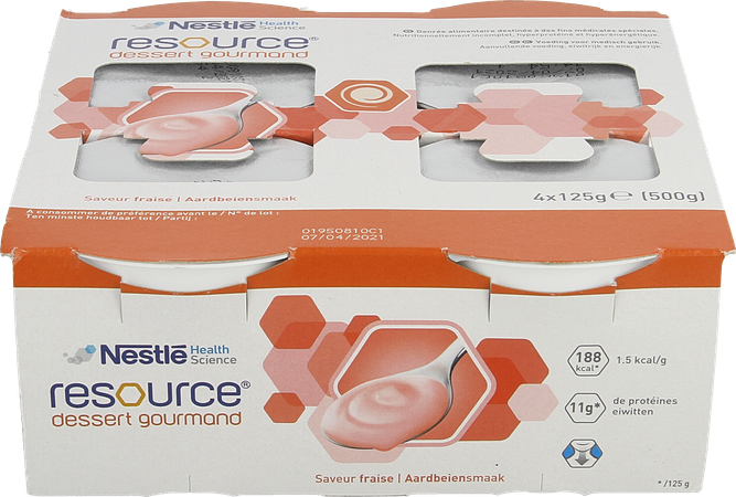 Resource Dessert Gourmand Aardbei 4x125g 12311130 3