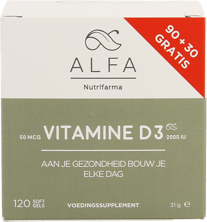 Alfa Vitamine D3 50mcg Softgel 120 2
