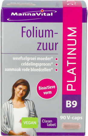 Mannavital Foliumzuur Platinum V-caps 90 4