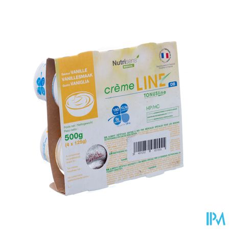 Cremeline+ Db Vanille Z/lactose 4x125g