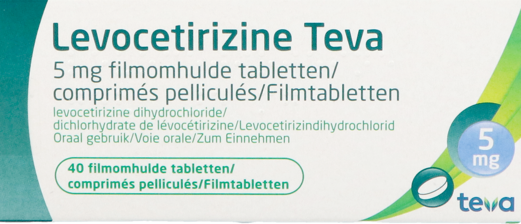 Levocetirizine Teva 5mg Filmomh Tabl 40 X 5mg 2