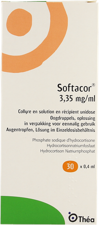 Softacor 3,35mg/ml Oogdruppels Unidose 30 X 0,4ml 1