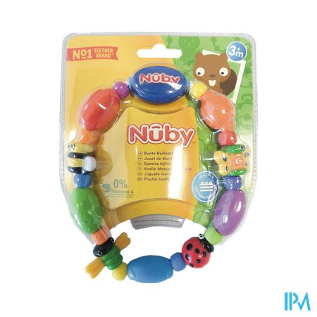 Nûby Anneau de dentition rigide et souple Bug-a-Loop™ - 3m+