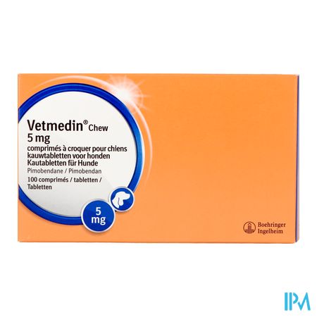 Vetmedin Chew 5mg Kauwtabl Hond 100x5mg 2