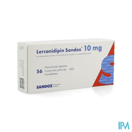 Lercanidipin Sandoz 10mg Comp 56 X 10mg