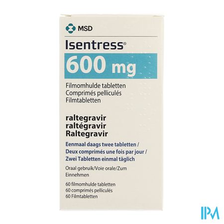 Isentress 600mg Omhulde Tabl 60 3