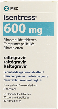 Isentress 600mg Omhulde Tabl 60 3