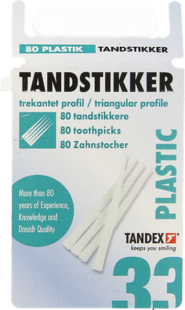 Tandex Toothpicks Plastic 80 1