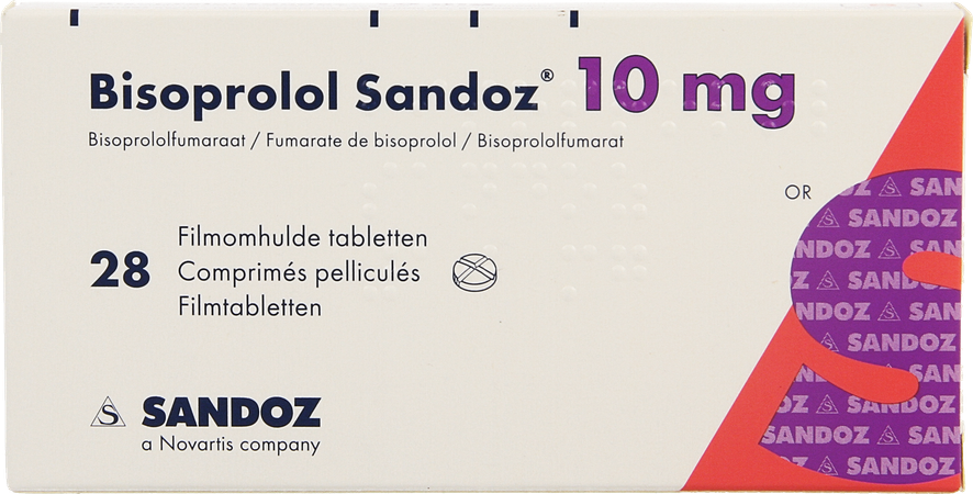 Bisoprolol Sandoz 10mg Tabl 28 X 10mg 6