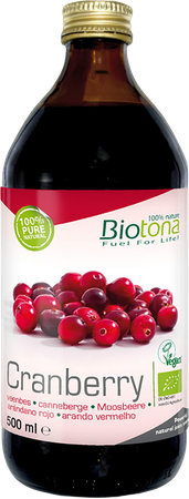 Biotona Cranberry Geconcentreerd Sap Bio 500ml 1
