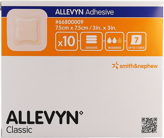 Allevyn Verb Adh Hydrocel. 7,5x 7,5cm 10 66800009 3