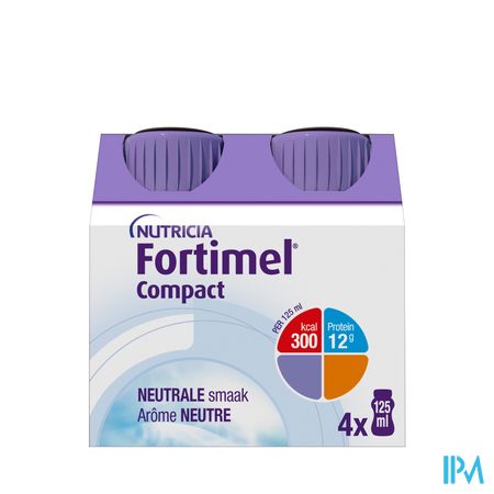 Fortimel Compact Neutraal Flesjes 4x125 ml
