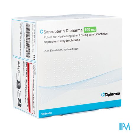 Sapropterin Dipharma 100mg Pdr Sol Buv. Sach 30