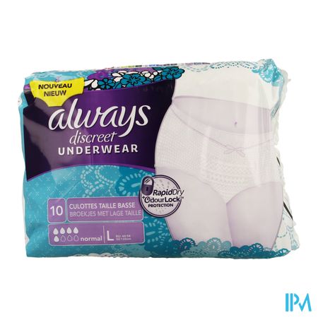 Always Discreet Incontinence Pants l Lage Taille10