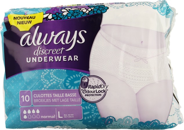 Always Discreet Incontinence Pants l Lage Taille10