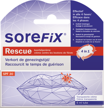 Sorefix Rescue Oplossing Koortsblaasjes Tube 6ml 1