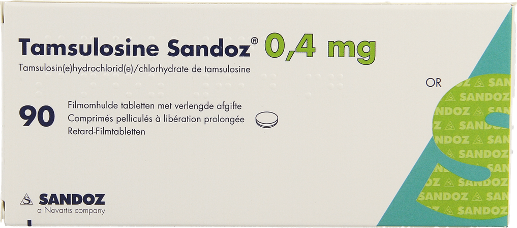Tamsulosine Sandoz 0,4mg Lib.prol. Comp Pell 90 1