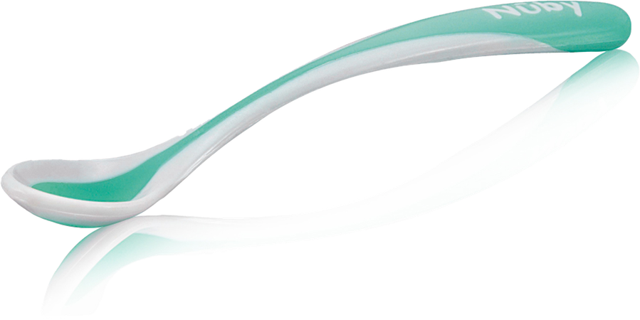 Nûby Warmtegevoelige lepel met zachte rand - 2stk – 3m+ 7