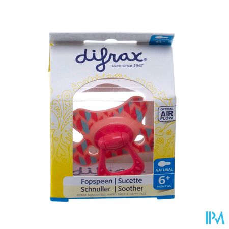 Difrax Sucette Natural 6m+ Girl 4