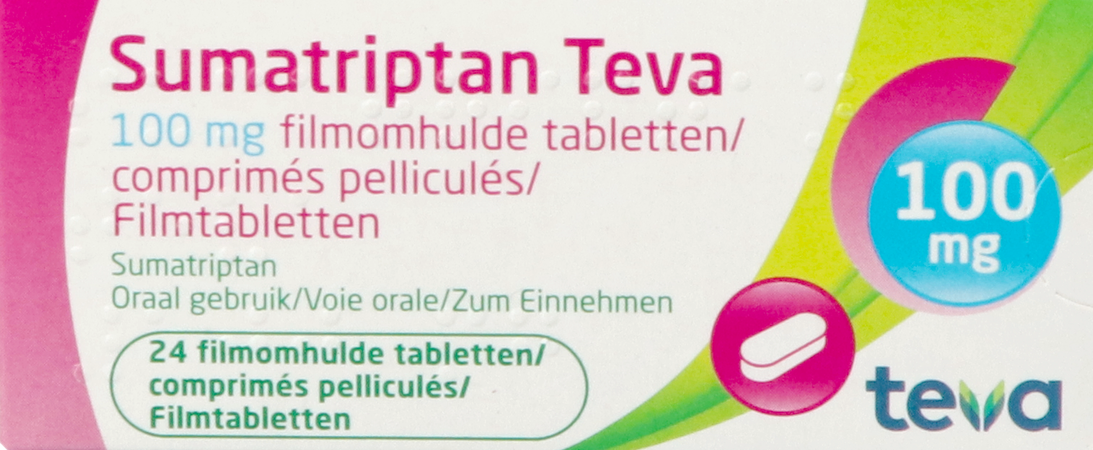 Sumatriptan Teva 100mg Comp Pell 24 X 100mg 1