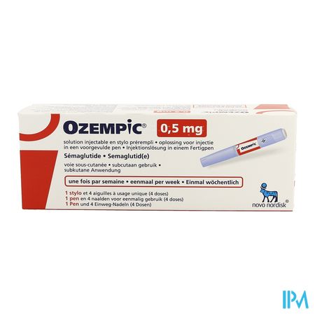 Ozempic 0,50mg Sol Inj 1,5ml Voorgev.pen 1 + 4 Nld 1
