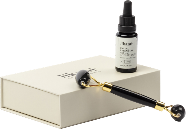 Likami Facial Essential Serum 15ml + Stone Roller 1