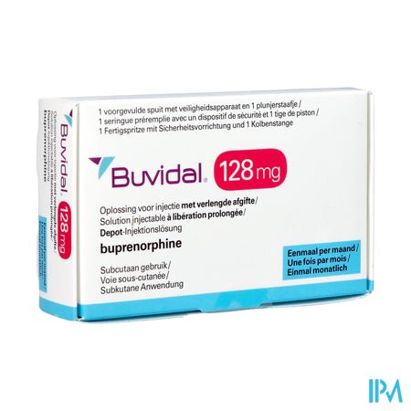 Buvidal 128mg Opl Inj Verl.afg. Voorg.sp 1x0,36ml