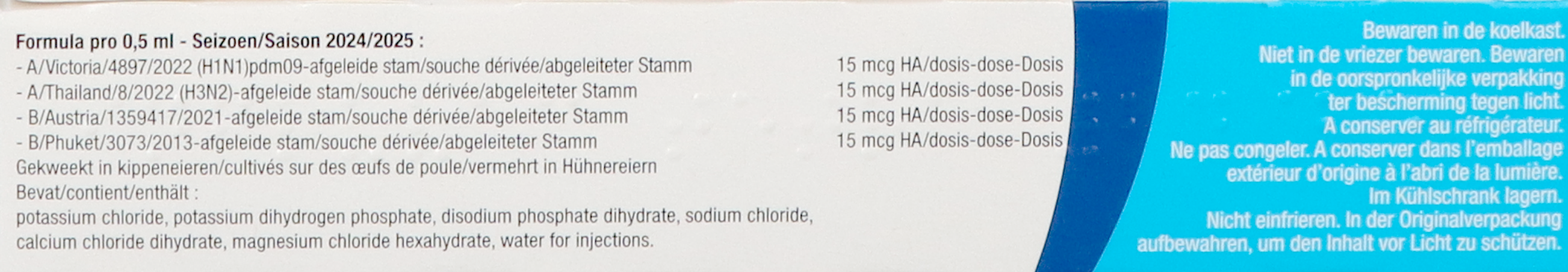 Influvac Tetra Susp Inj Voorgev.spuit 1x0,5ml 2024 5