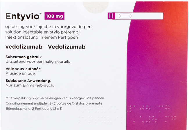 Entyvio 108mg Sol Inj Voorgevulde Pen 2 3