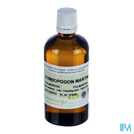 Palmarosa Bio Ess Olie 100ml Pranarom 1