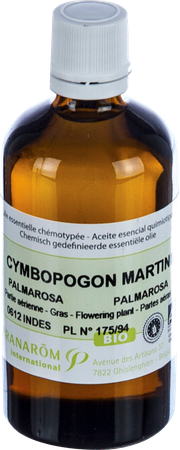 Palmarosa Bio Ess Olie 100ml Pranarom