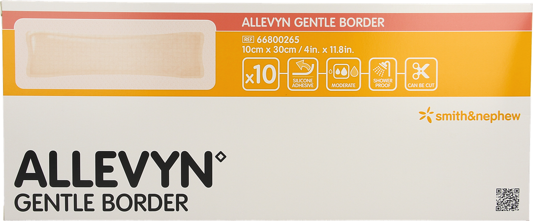 Allevyn Gentle Border 10,0x30,0cm 10 1
