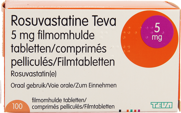 Rosuvastatine Teva 5mg Filmomh Tabl 100 4