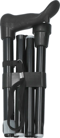 Pluviose Canne Pliable 5pcs Poign.anat.noir Gauche