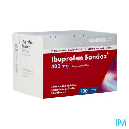 Ibuprofen Sandoz 400mg Comp Pell 100