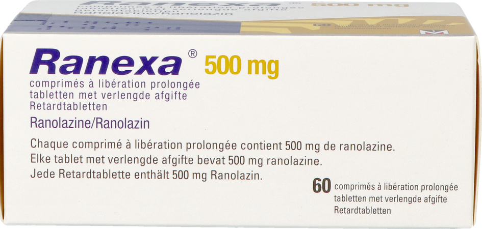 Ranexa 500mg Verlengde Afgifte Tabl 60 5
