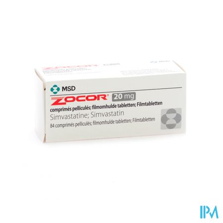 Zocor Tabl 84 X 20mg