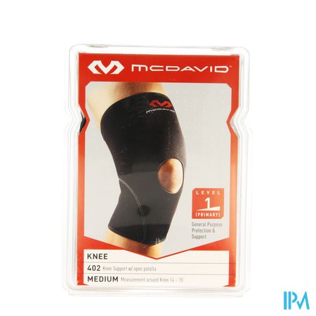 Mcdavid Knee Supp.open Patella Black/scarlet M 402 1